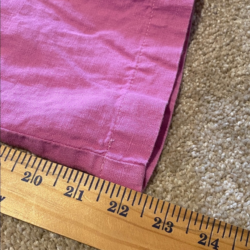 J. Jill Linen Sailor Pant Wide Leg Trouser Sugar Pink Size SP - Picture 8 of 11